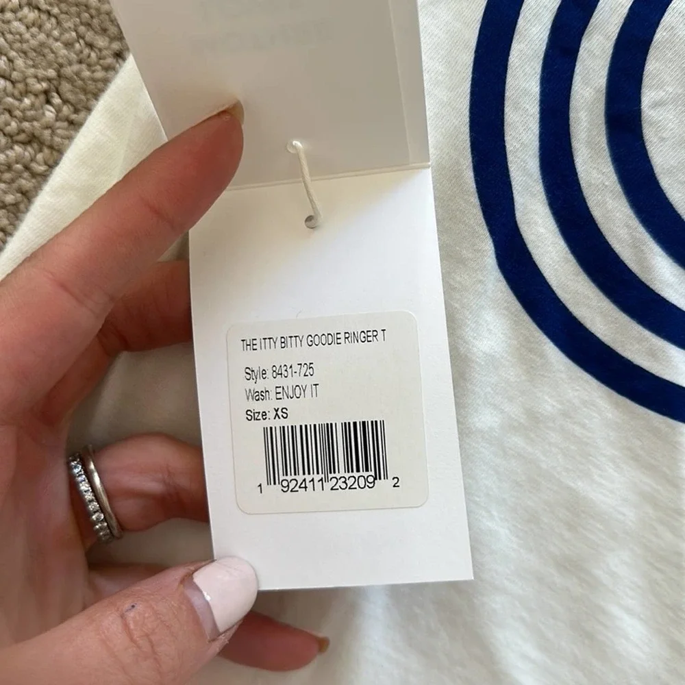 Mother The Itty Bitty Goodie Enjoy It XS NWT - Picture 7 of 8